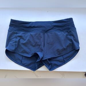Navy Lululemon Speed Up short